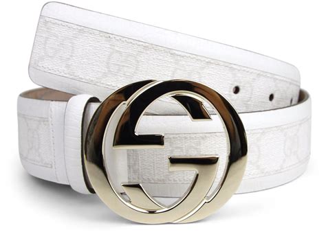 white gucci belt with rhinestones|Gucci belt white men.